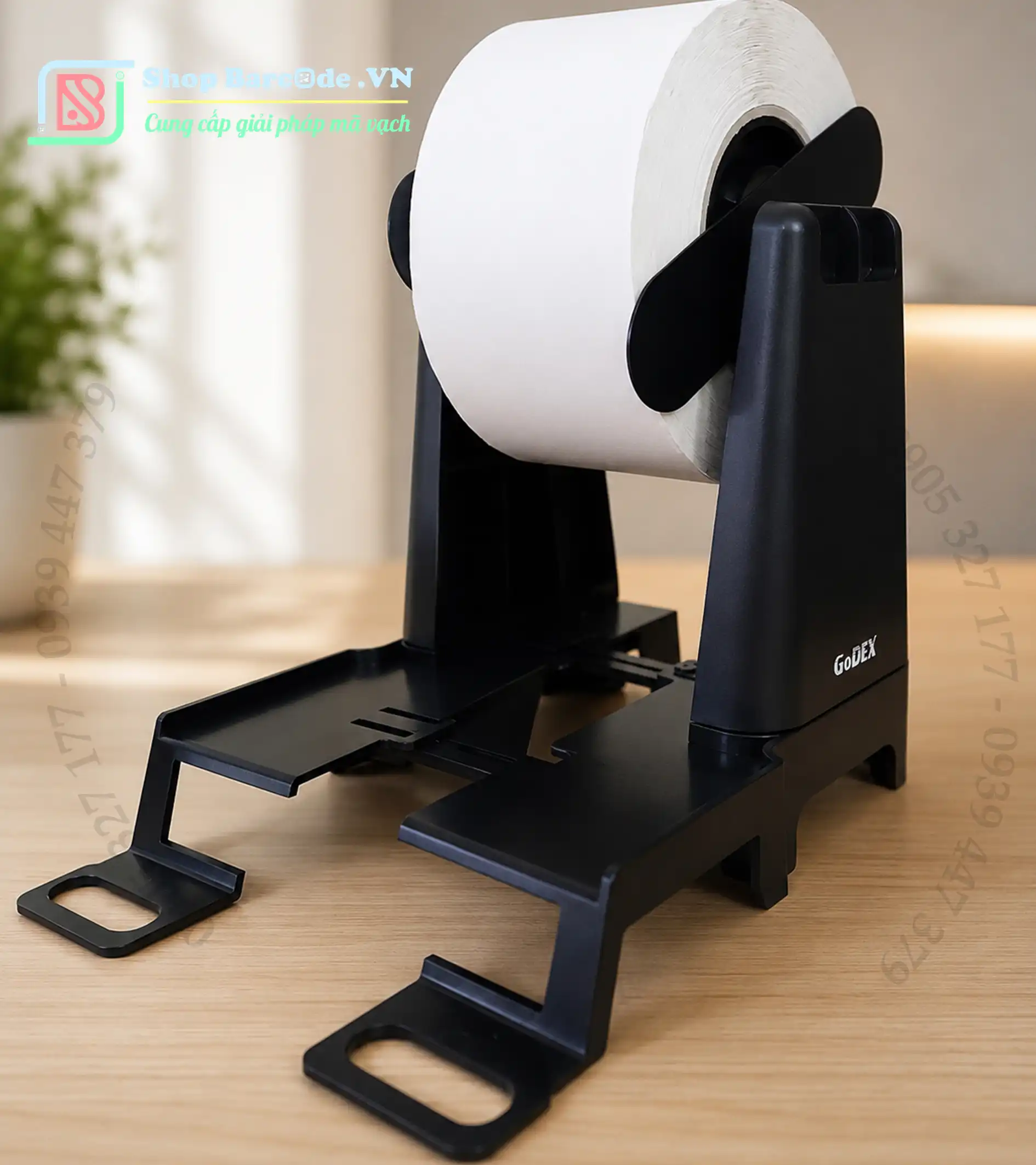trục-giá-đỡ-giá-treo-cuộn-decal-gắn-ngoài-thương-hiệu-godex
